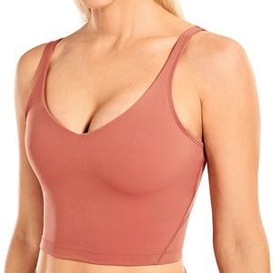Women’s CRZ Yoga Salmon Pink Workout Top